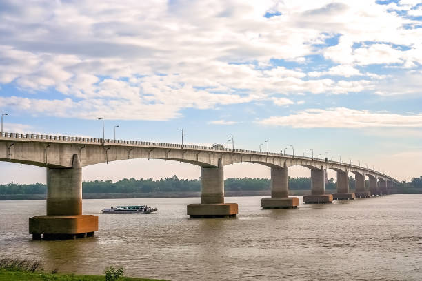 istock Bridge over the  Mekong river in Cambodia 906417254