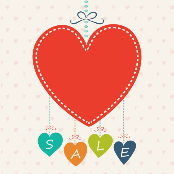 istock Layout of banner with hand drawn hearts for Valentine's Day, Women's Day and Mother's Day. Vector. 906417366