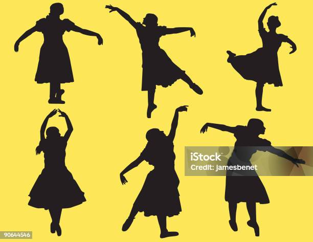 Dance Poses Stock Illustration - Download Image Now - Adult, Ballet, Ballet Dancer