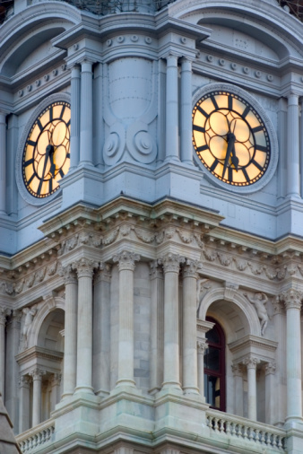 Tour de l'Horloge, the clock tower and belfry of the Gare de Lyon railway station in Paris, France