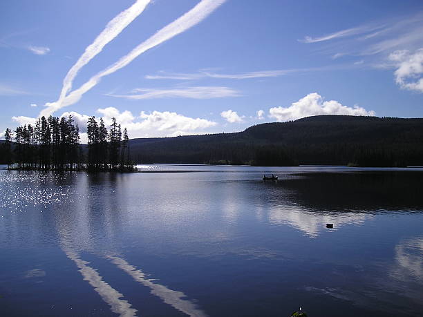 Oyama lake stock photo