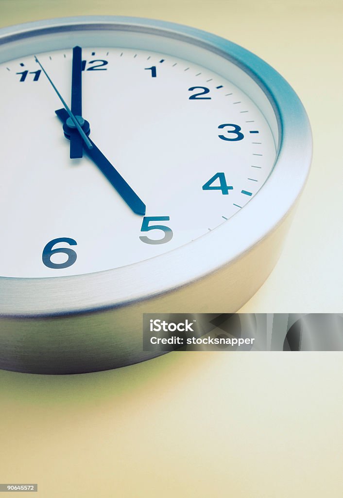 Almost five Time to go home. Accuracy Stock Photo