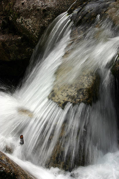 intense waterfall stock photo