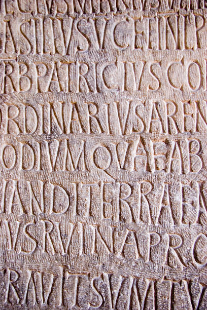 ローマのテキスト - ancient rome text latin script roman ストックフォトと画像