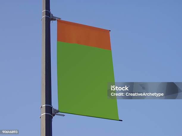 Blank Banner Orange And Green Stock Photo - Download Image Now - Advertisement, Blank, Blue