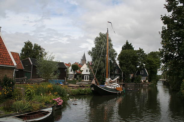 istock Canal harbour in Holland 90646936