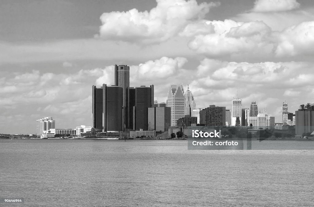 Clouds Over Detroit  Detroit - Michigan Stock Photo