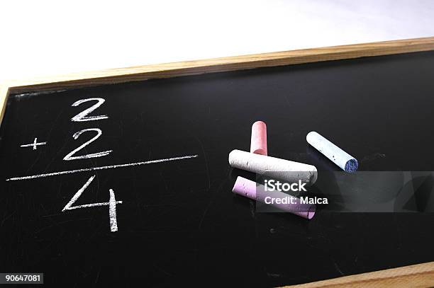 Adding Stock Photo - Download Image Now - Abstract, Blue, Chalk - Art Equipment