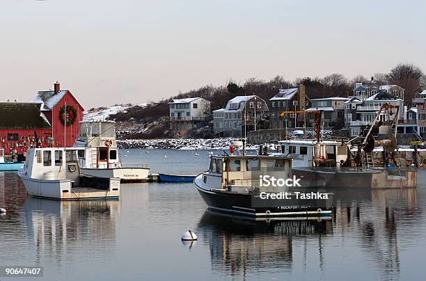Rockport Ma - Fotografie stock e altre immagini di Inverno - Inverno, Rockport - Maine, Massachusetts