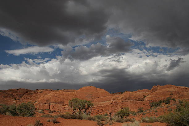 Arches Thunderstorms stock photo