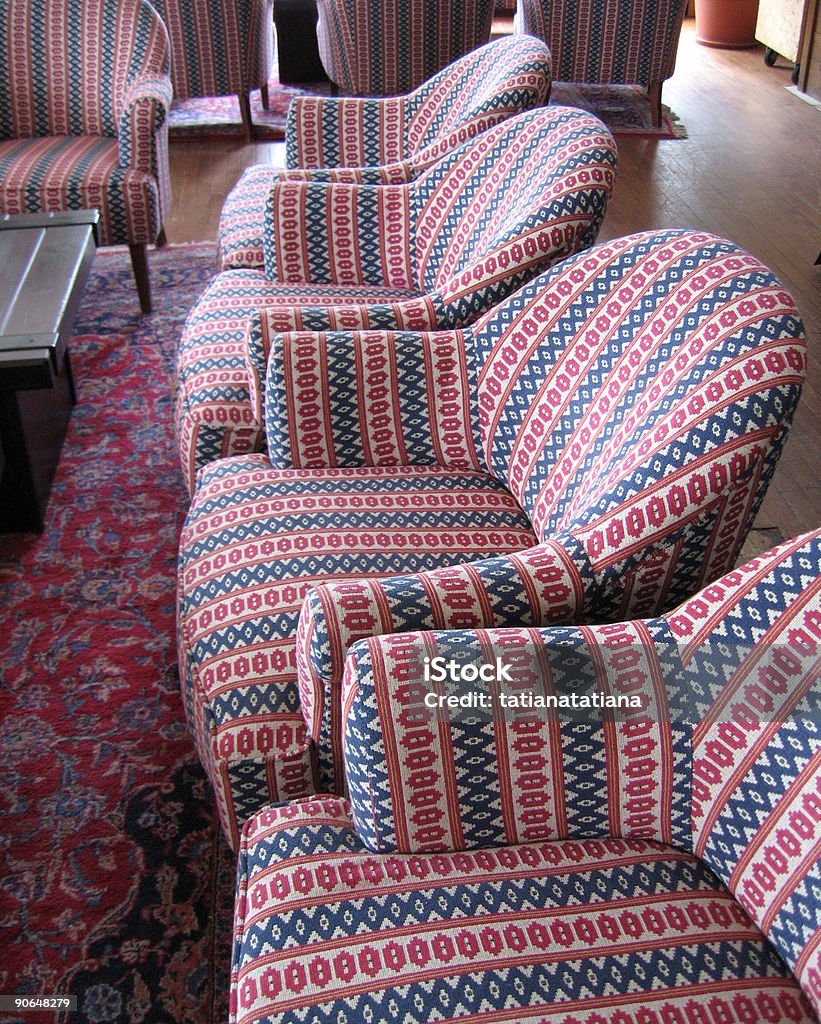 Red White Blue 편안한 의자 - 로열티 프리 4 명 스톡 사진