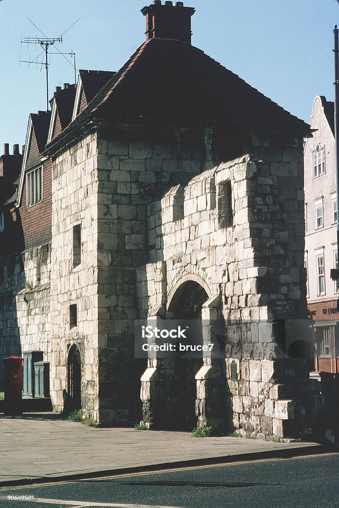 Roman Gate w York, Anglia - Zbiór zdjęć royalty-free (Klatka schodowa)