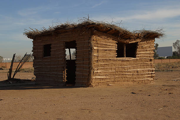 istock affordable Housing - An Indian Hut 90650004