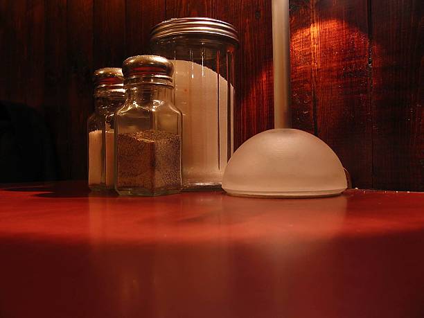 Diner Table stock photo