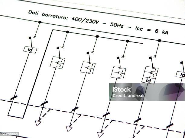 Foto de Caixa De Fusíveis Esquema V2 Elétrica e mais fotos de stock de Plano de Fundo - Plano de Fundo, Preto e branco, Acessibilidade