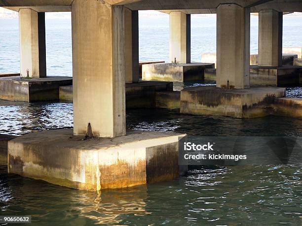 Bridge Over The Water Stock Photo - Download Image Now - Architectural Column, Architecture, Bridge - Built Structure