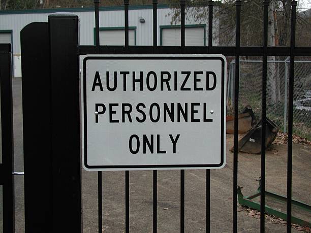 istock Sign - Authorized Personnel Only 90650838