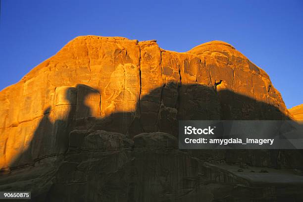 Sandstein Felsen Stockfoto und mehr Bilder von Abenddämmerung - Abenddämmerung, Alpenglühen, Arches-Nationalpark