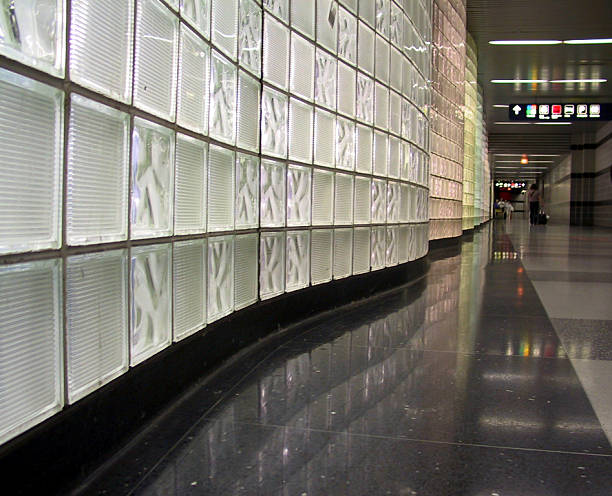 Glass bricks background