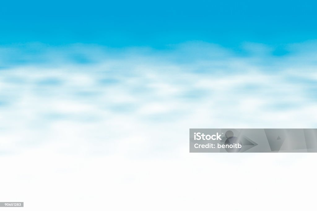 Grande céu azul alargada - Royalty-free Redução de Contraste Foto de stock