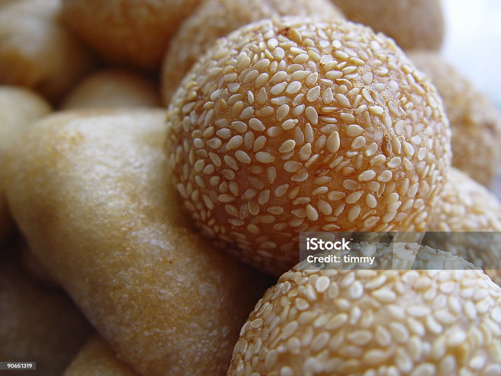 Chinesische Sesam ball (red bean Füllung - Lizenzfrei Bohne Stock-Foto
