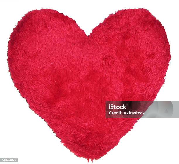 Heart Pillow Stock Photo - Download Image Now - Color Image, Cut Out, Fluffy