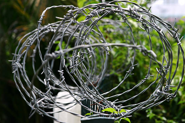 Security fence Photo 1 stock photo