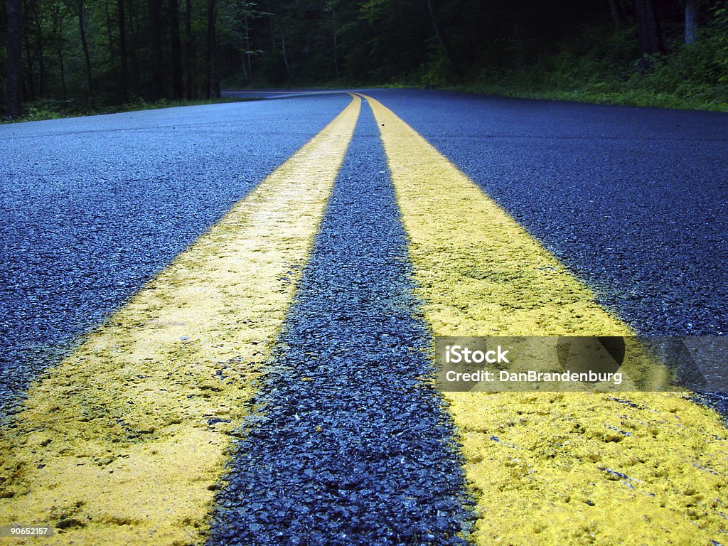 Travelling the Center  Asphalt Stock Photo