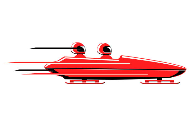 スピード ボブスレー チームのベクトルのアイコン - bobsledding点のイラスト素材／クリップアート素材／マンガ素材／アイコン素材