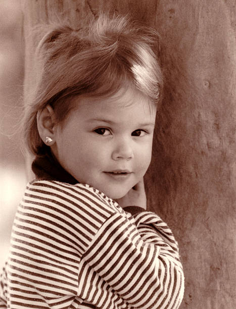 istock Young girl in sepia 90652548