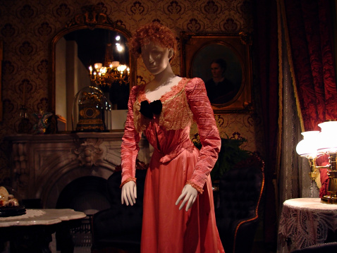 19th century setting with mannequin