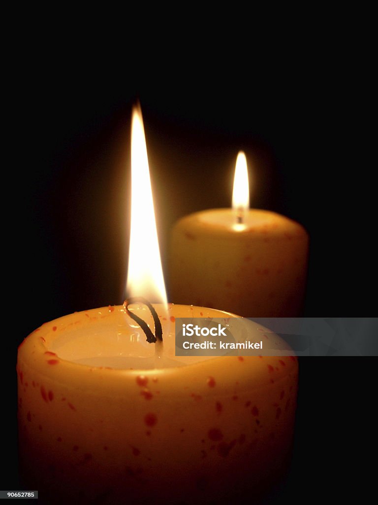 Candele - Foto stock royalty-free di Arancione