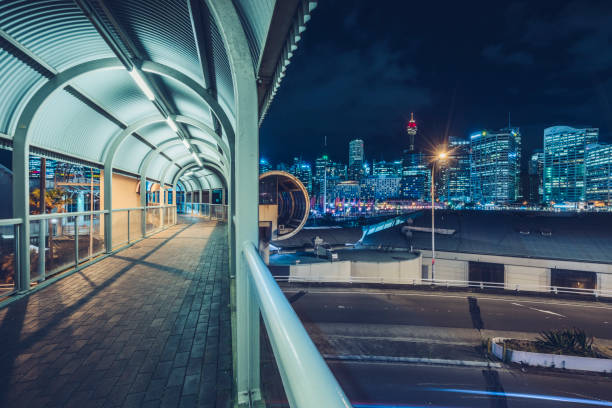 istock view Sydney Tower at a footbridge,Sydney 906530164