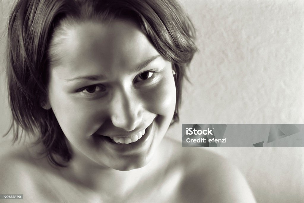 Lächelnd Mädchen - Lizenzfrei Eine Frau allein Stock-Foto