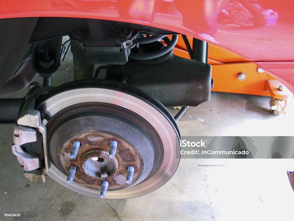 Automotive freio Rotor - Foto de stock de Carro royalty-free