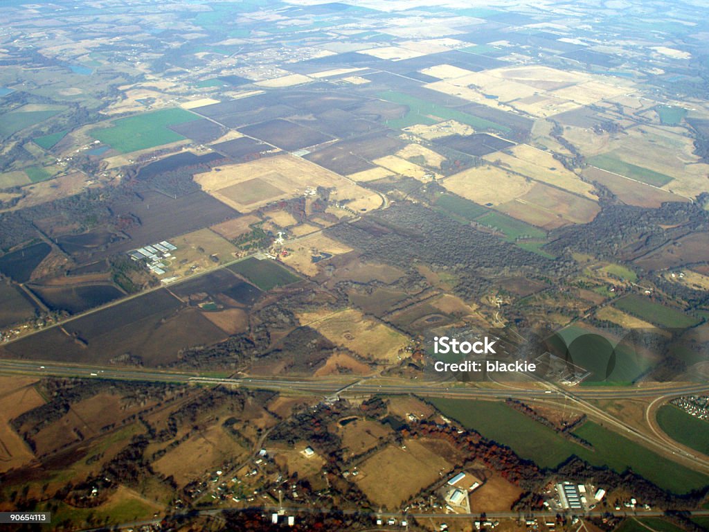 Aerial Texas-Flugzeug-Blick - Lizenzfrei Agrarbetrieb Stock-Foto