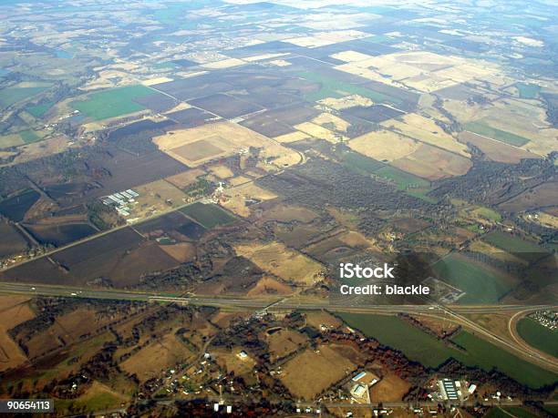 Aerial Texasflugzeugblick Stockfoto und mehr Bilder von Agrarbetrieb - Agrarbetrieb, Farbbild, Fernverkehr
