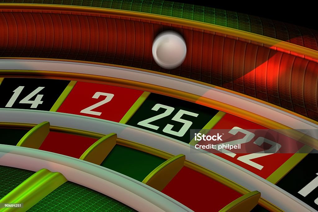 Casino, de roulette (3D - Photo de Roulette libre de droits