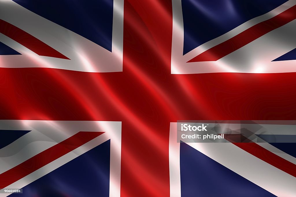 Flags, British (3D) Flag Stock Photo