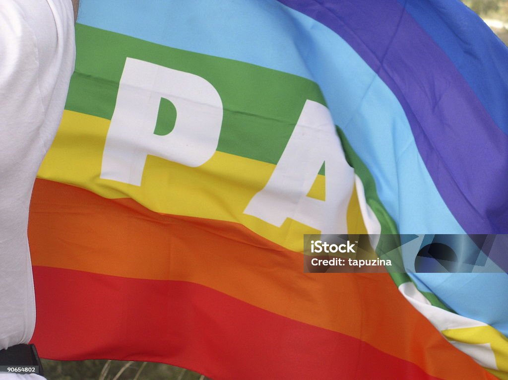 Bandera de paz-pace - Foto de stock de Agarrar libre de derechos