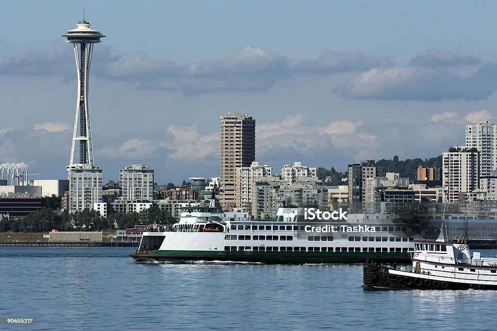 Traghetto di Seattle all'Olympic Peninsula - Foto stock royalty-free di Seattle