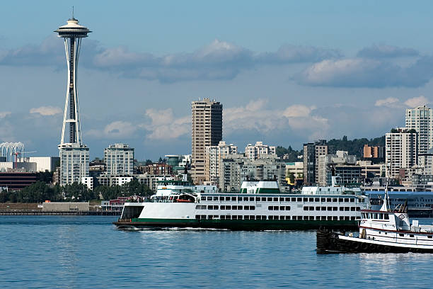 istock Ferry in Seattle to Olympic Peninsula 90655217