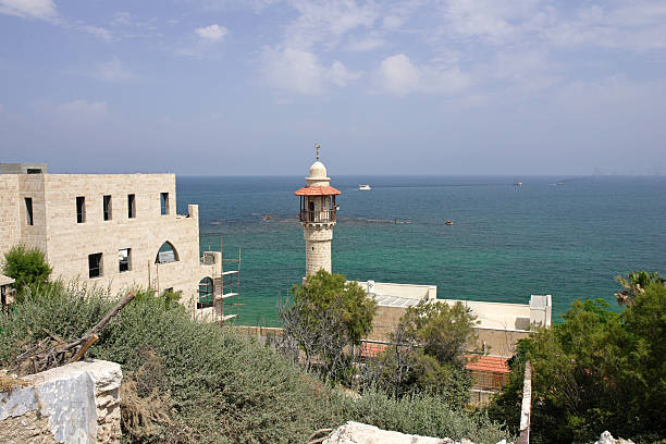 istock Jaffa's Sea Mosque Minaret 90655300