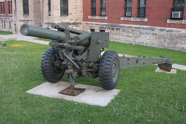 old war cannon stock photo