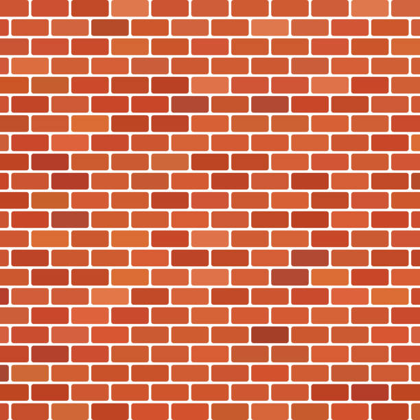 ilustrações de stock, clip art, desenhos animados e ícones de brown brick wall background - cement backgrounds building exterior color image