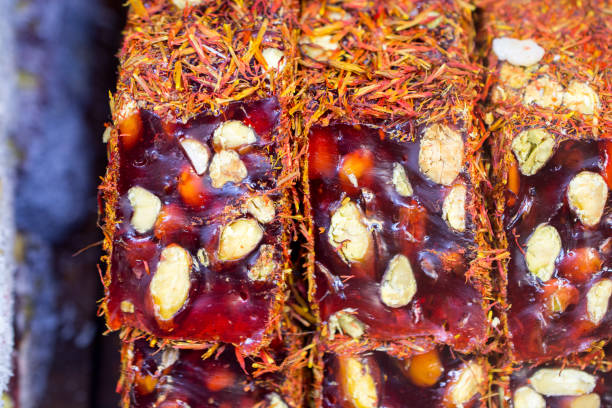 istock Traditional turkish delight  lokum candy 906564956