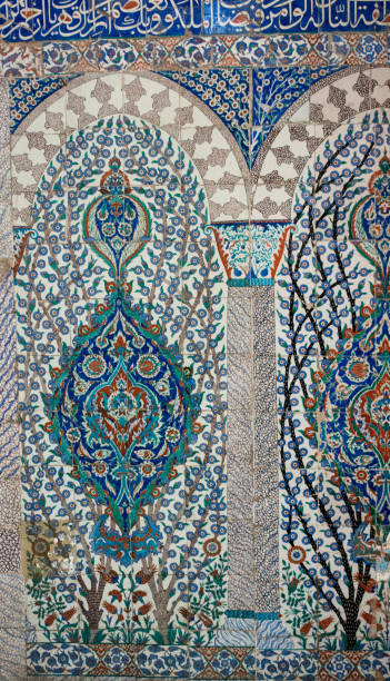 istock Ottoman ancient Handmade Turkish Tiles 906564964