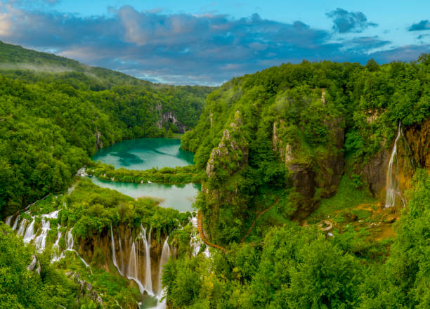 istock Waterfalls in Plitvice National Park, Croatia 906564976