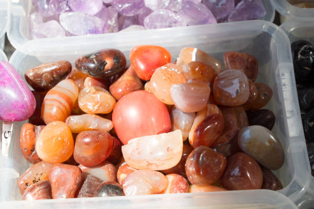 istock Set of natural mineral gemstones 906564984
