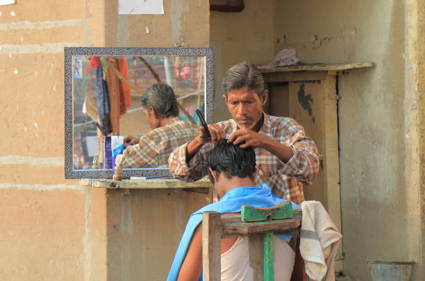 India Varanasi Street Barbers Stock Photos, Pictures & Royalty-Free Images  - iStock